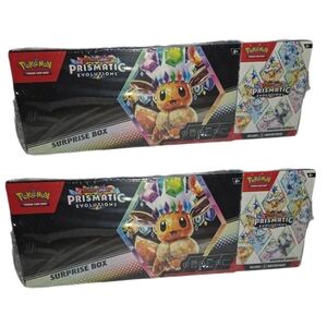 Pokemon TCG Sam’s Club Prismatic Evolutions Surprise Box & Booster Bundle Lot 2